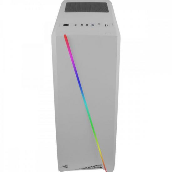 Imagem de Gabinete Gamer Aerocool Cylon Branco RGB Lateral Acrílico F002