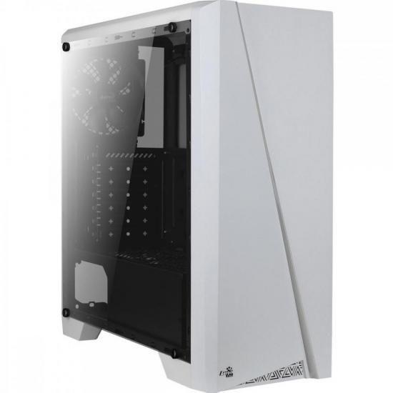 Imagem de Gabinete Gamer Aerocool Cylon Branco RGB Lateral Acrílico