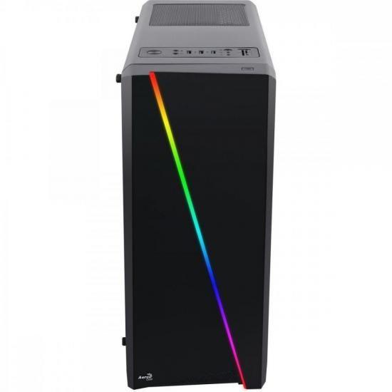 Imagem de Gabinete Gamer Aerocool Cylon Preto RGB Lateral Acrílico F002