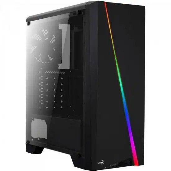 Imagem de Gabinete Gamer Aerocool Cylon Preto Rgb Lateral Acrílico