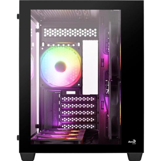 Imagem de Gabinete Gamer Aerocool Dryft Preto Com 6 fans ARGB Lateral Vidro