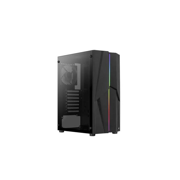 Gabinete Gamer Aerocool Mecha Mid Tower RGB USB 3.0 Vidro Temperado - Preto Imagem de Gabinete Gamer Aerocool Mecha Mid Tower RGB USB 3.0 Vidro Temperado - Preto