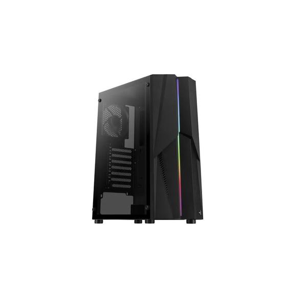 Gabinete Gamer Aerocool Mecha Mid Tower RGB USB 3.0 Vidro Temperado - Preto Imagem de Gabinete Gamer Aerocool Mecha Mid Tower RGB USB 3.0 Vidro Temperado - Preto