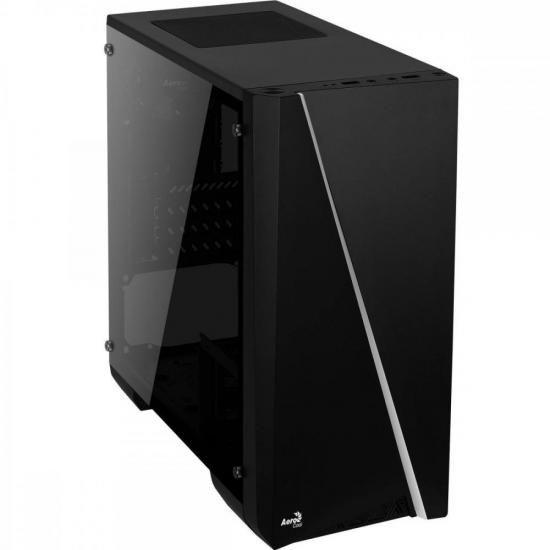 Imagem de Gabinete Gamer Aerocool Mini Cylon Preto RGB Lateral Acrílico F002