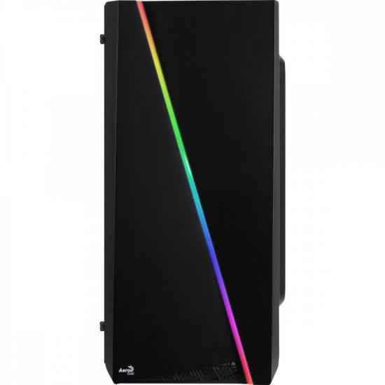 Imagem de Gabinete Gamer Aerocool Mini Cylon Preto RGB Lateral Acrílico F002