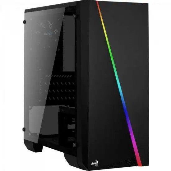 Gabinete Gamer Aerocool Mini Cylon Preto Rgb Lateral Acrílico Imagem de Gabinete Gamer Aerocool Mini Cylon Preto Rgb Lateral Acrílico