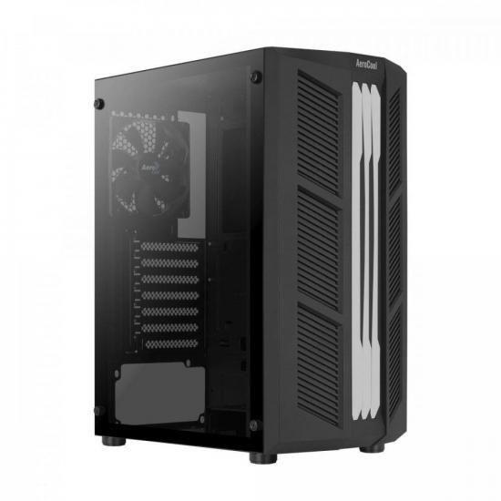 Imagem de Gabinete Gamer Aerocool Prime Preto RGB Lateral Vidro