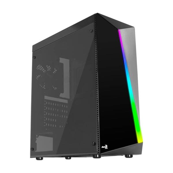 Imagem de Gabinete Gamer Aerocool Shard Preto RGB - 67989 ATX Lateral Acrílico