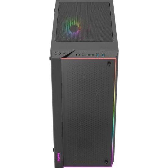 Imagem de Gabinete Gamer Aerocool Skribble Preto RGB Lateral Vidro F002