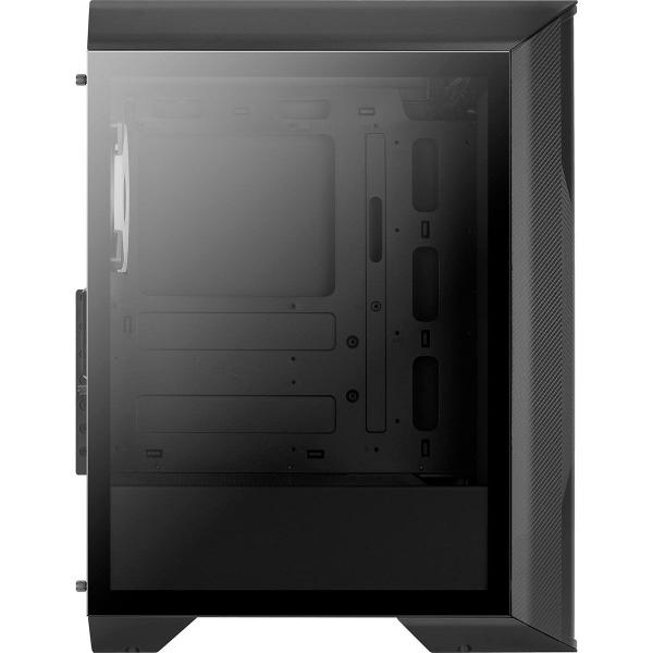 Imagem de Gabinete Gamer Aerocool Splinter, ATX, RGB, 3x FAN, Lateral de Vidro, Preto