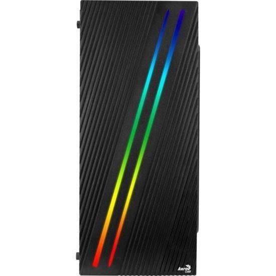 Gabinete Gamer Aerocool Streak Preto RGB Lateral Acrílico Imagem de Gabinete Gamer Aerocool Streak Preto RGB Lateral Acrílico