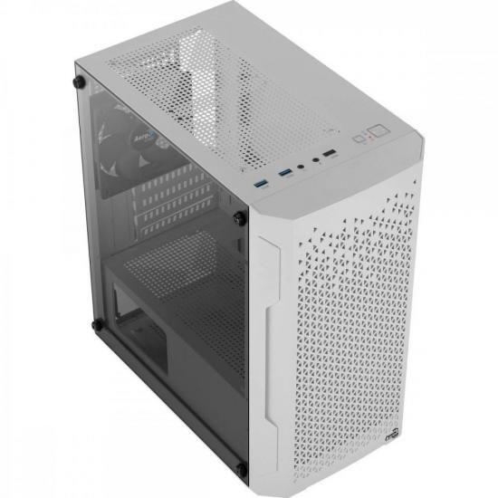 Imagem de Gabinete Gamer Aerocool Trinity Mini Branco Lateral Vidro F002