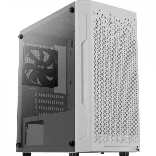 Imagem de Gabinete Gamer Aerocool Trinity Mini Branco Lateral Vidro