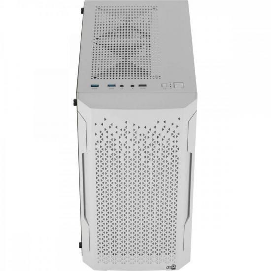 Imagem de  Gabinete Gamer Aerocool Trinity Mini Branco Lateral Vidro