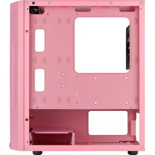 Imagem de Gabinete Gamer Aerocool Trinity Mini Rosa Lateral Vidro