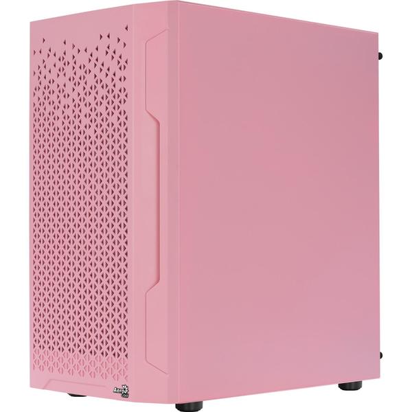 Imagem de Gabinete Gamer Aerocool Trinity Mini Rosa Lateral Vidro