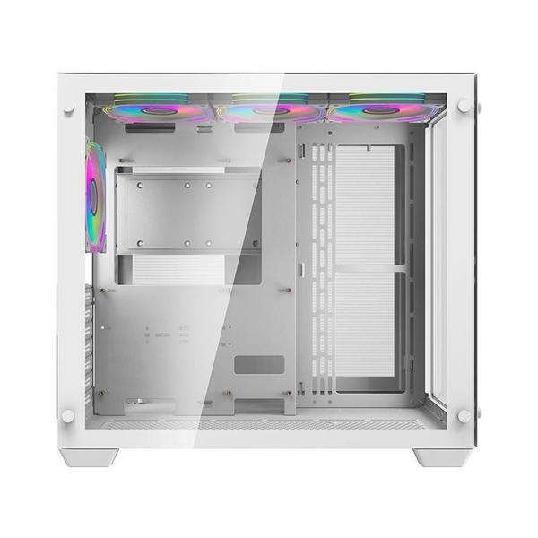 Imagem de Gabinete Gamer Aigo Darkflash C285, ARGB, Mid-Tower, Lateral de Vidro, Com 4 Fans, Branco, C285-WH-4F