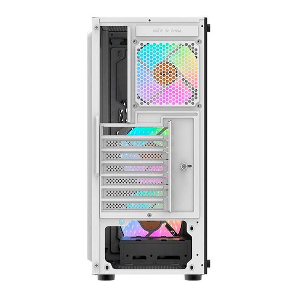 Imagem de Gabinete Gamer Aigo DarkFlash DK150, Mid-Tower, Lateral de Vidro, Com 3 Fans, Branco, DK150-WH