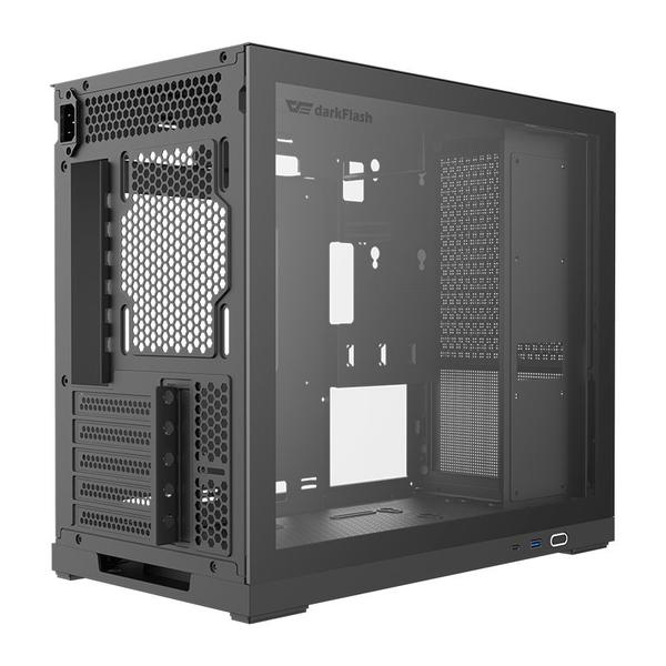 Imagem de Gabinete Gamer Aigo Darkflash DS210, Mid-Tower, Lateral de Vidro, Preto, DS210-BLACK