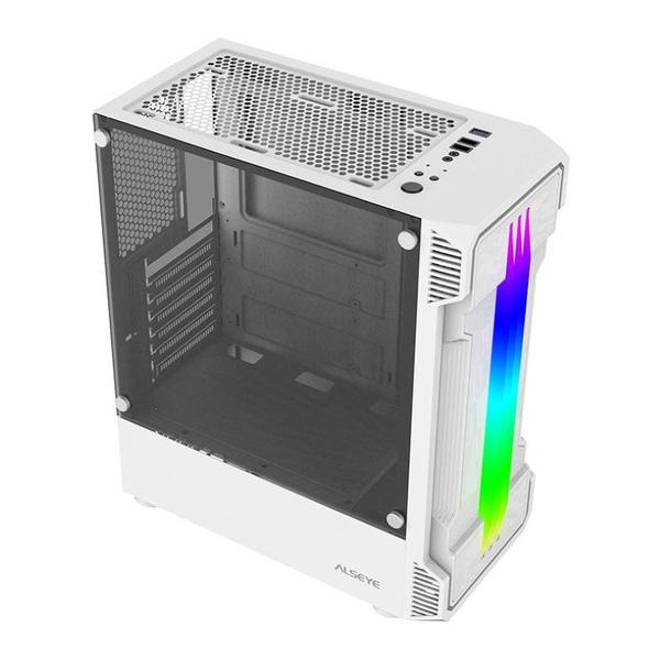 Imagem de Gabinete Gamer Alseye N90, Mid-Tower, Lateral de Vidro, Branco, N90-WH