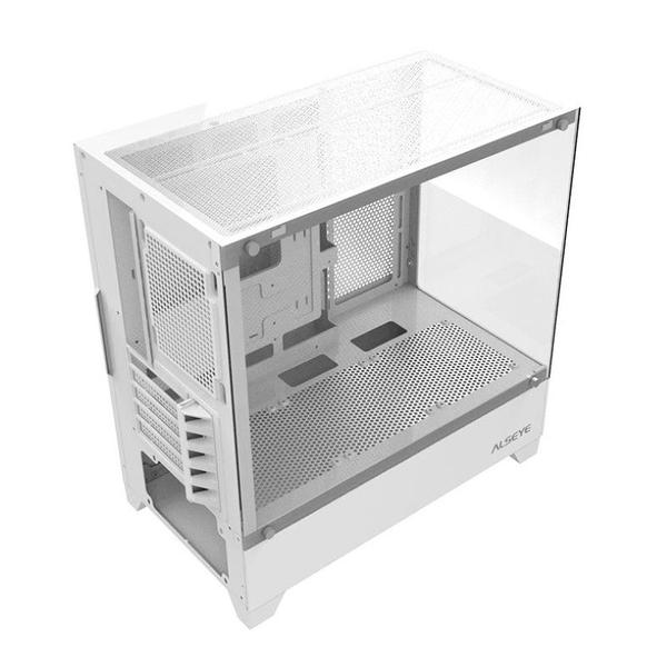 Gabinete Gamer Alseye Rider, Mid-Tower, Lateral de Vidro, Branco, RIDER-W Imagem de Gabinete Gamer Alseye Rider, Mid-Tower, Lateral de Vidro, Branco, RIDER-W