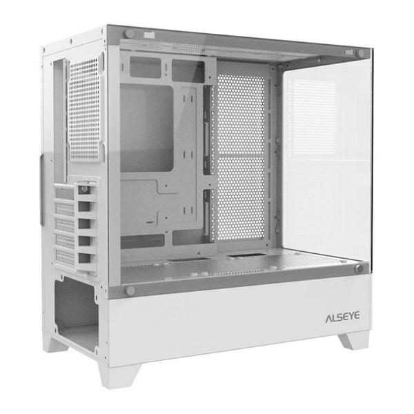 Gabinete Gamer Alseye Rider, Mid-Tower, Lateral de Vidro, Branco, RIDER-W Imagem de Gabinete Gamer Alseye Rider, Mid-Tower, Lateral de Vidro, Branco, RIDER-W