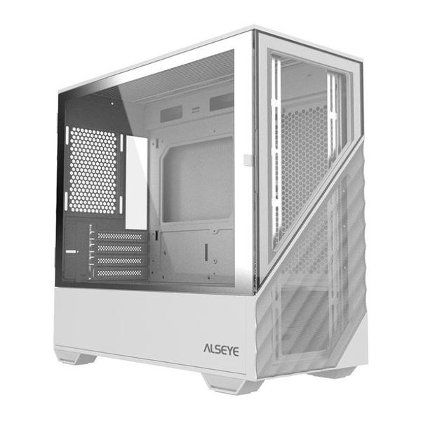 Gabinete Gamer Alseye Wins 80, Mid-Tower, Lateral de Vidro, Branco, WINS80-W Imagem de Gabinete Gamer Alseye Wins 80, Mid-Tower, Lateral de Vidro, Branco, WINS80-W