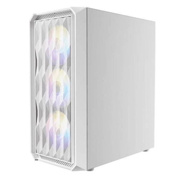 Imagem de Gabinete Gamer ANTEC NX292 W Lateral de Vidro Temperado Micro ATX/ITX/ATX/E-ATX 3 FANS RGB Branco