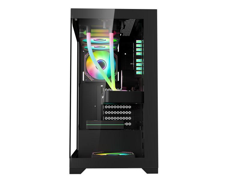 Gabinete Gamer Aquário K-mex CG-11G4 Poseidon ATX Sem Fans Imagem de Gabinete Gamer Aquário K-mex CG-11G4 Poseidon ATX Sem Fans