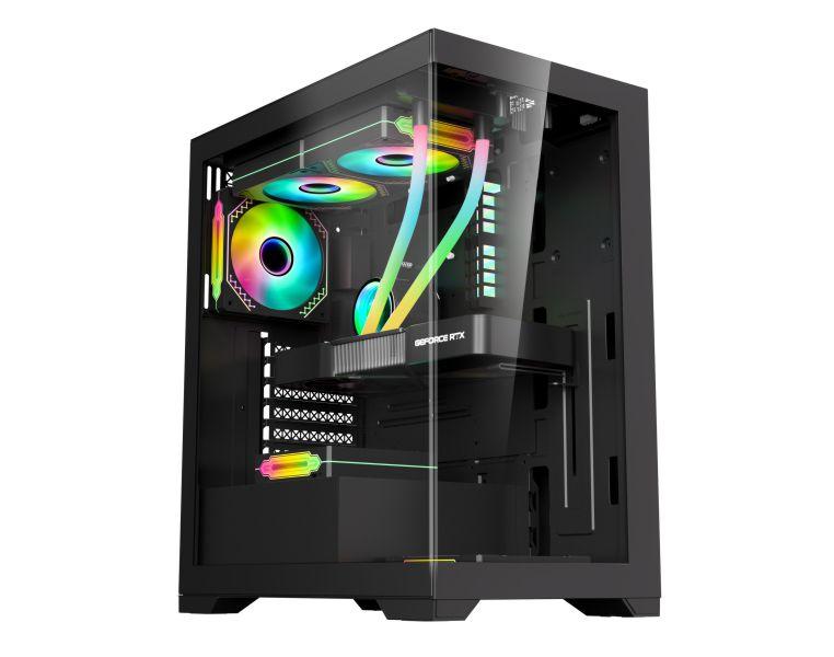 Imagem de Gabinete Gamer Aquário K-mex CG-11G4 Poseidon ATX Sem Fans