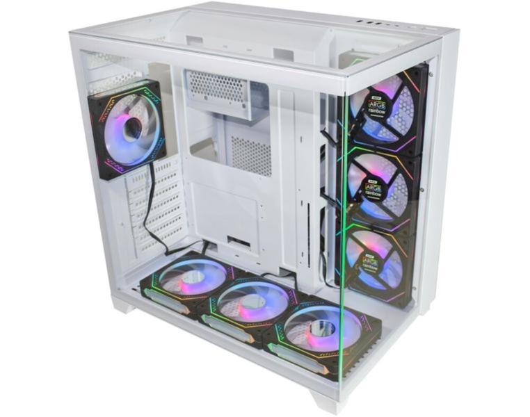 Gabinete Gamer Aquário K-mex CG-W4J1 Tiger Shark ATX S/ Fans Imagem de Gabinete Gamer Aquário K-mex CG-W4J1 Tiger Shark ATX S/ Fans