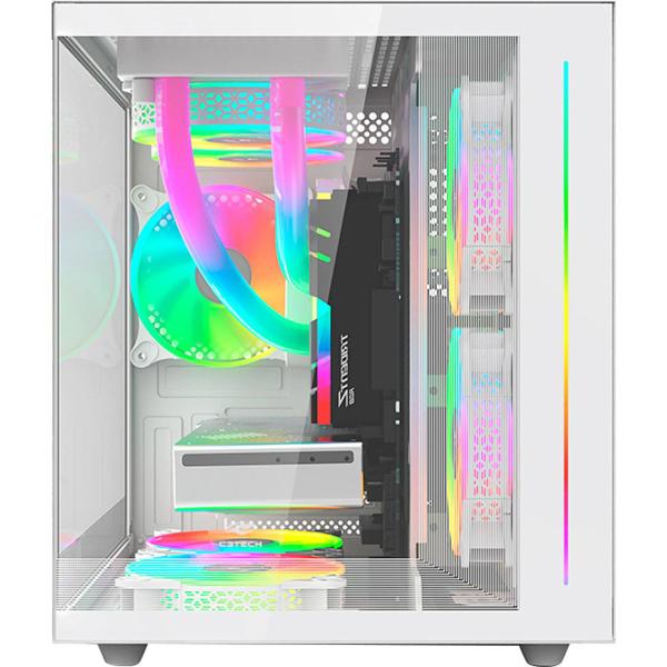 Imagem de Gabinete Gamer Aquarius C3TECH MT-G810 sem FANS Branco