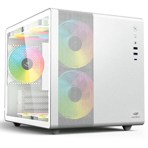 Gabinete Gamer Aquarius Mt-G710Wh Sem Fonte C3Tech Imagem de Gabinete Gamer Aquarius Mt-G710Wh Sem Fonte C3Tech
