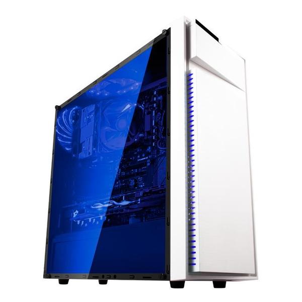 Imagem de Gabinete Gamer Bluecase BG-015 Branco Mid Tower Com PSU Cover Lateral em Acrílico