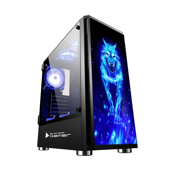 Imagem de Gabinete Gamer Bluecase Bg-026, Preto, Sem Fan