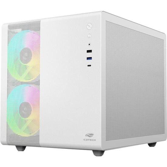 Imagem de Gabinete Gamer C3Tech Aquarius MT-G710 Sem Fans Branco