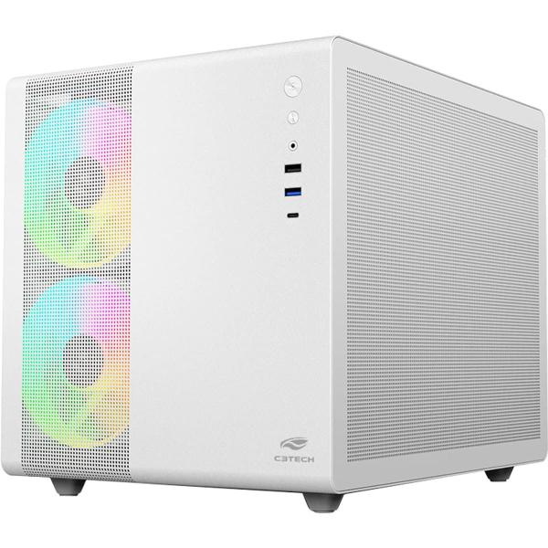 Imagem de Gabinete Gamer C3TECH Aquarius MT-G710 sem FANS Branco