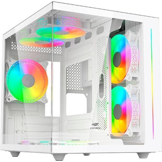 Imagem de Gabinete Gamer C3Tech Aquarius MT-G810 Sem Fans Branco