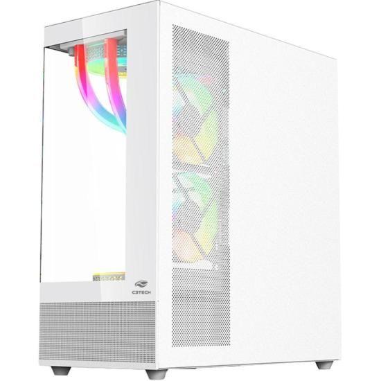 Gabinete Gamer C3Tech Aquarius MT-G850 Sem Fans Branco Imagem de Gabinete Gamer C3Tech Aquarius MT-G850 Sem Fans Branco