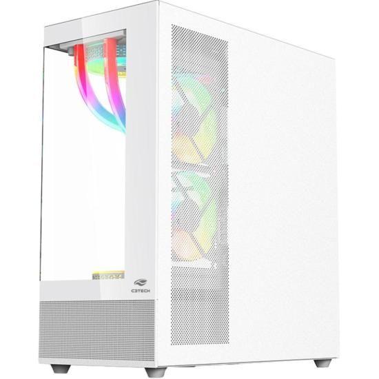 Imagem de Gabinete Gamer C3Tech Aquarius MT-G850 Sem Fans Branco