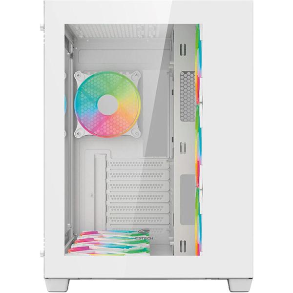 Imagem de Gabinete Gamer C3TECH Aquarius MT-G910 sem FANS Branco