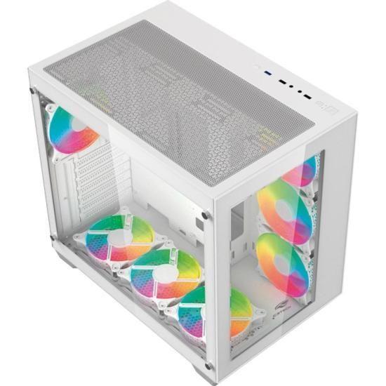 Imagem de Gabinete Gamer C3Tech Aquarius MT-G910 Sem Fans Branco