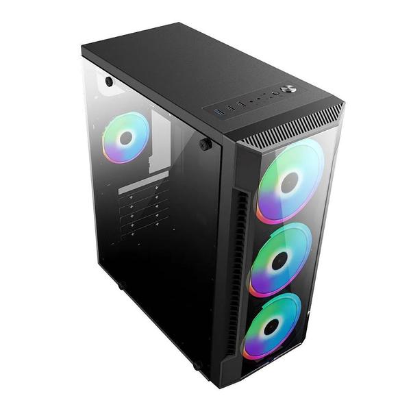 Imagem de Gabinete Gamer com Lateral de Vidro Brazilpc Bpc-c3147 Black