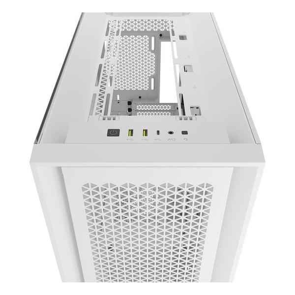 Imagem de Gabinete Gamer Corsair 5000D AIRFLOW CORE Tempered Glass Mid-Tower, Branco - CC-9011262-WW