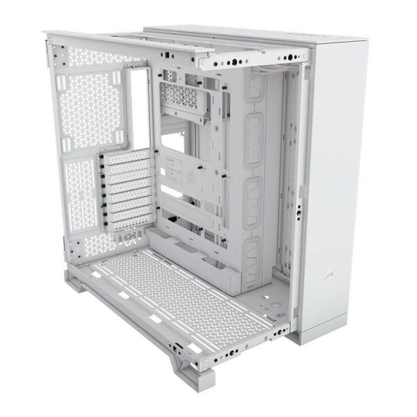 Imagem de Gabinete Gamer Corsair 6500D Airflow, Mid-Tower, Lateral de Vidro, Branco, CC-9011260-WW