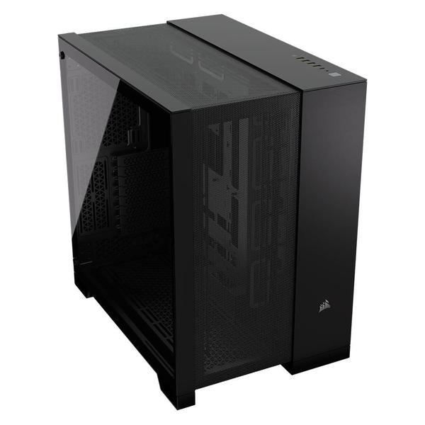 Imagem de Gabinete Gamer Corsair 6500D, Mid-Tower, E-ATX, Frente e Lateral em Vidro Temperado, Preto - CC-9011259-WW