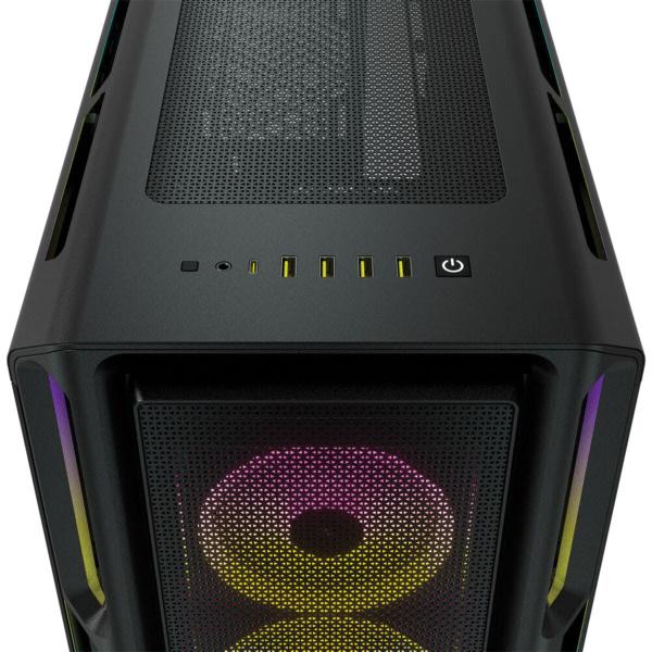 Imagem de Gabinete Gamer Corsair Icue 5000T RGB Lateral de Vidro 3 FANS - CC-9011230-WW