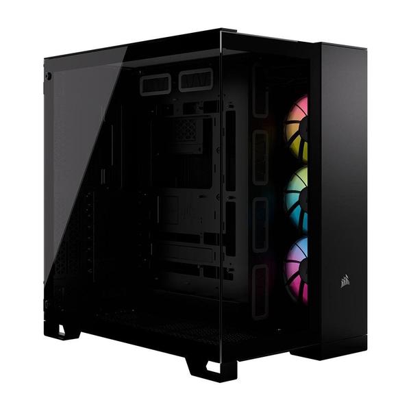 Imagem de Gabinete Gamer Corsair iCUE LINK 6500X RGB, Mid-Tower, Lateral em Vidro, 3x FAN RX120 RGB incluídas, Preto - CC-9011269-WW