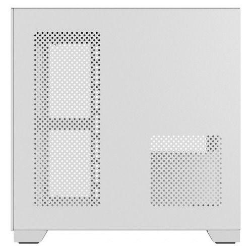 Imagem de Gabinete gamer cubo forcefield white ghost - frontal e lateral em vidro - pcyes - gffwgp