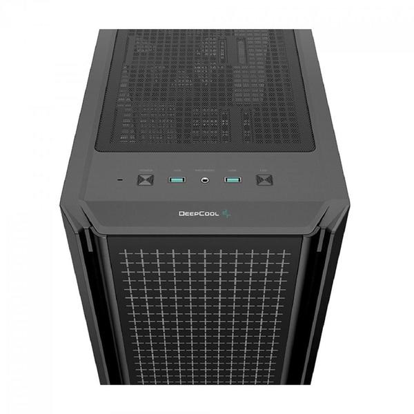 Imagem de Gabinete Gamer DeepCool CG540, Mid Tower, Vidro Temperado, Sem Fonte, Com 4 Fans, RGB, Preto